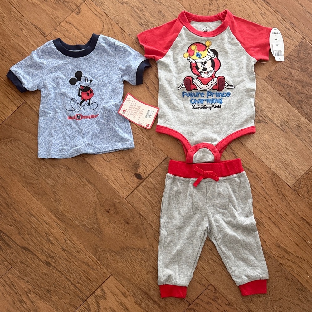 NWT Mickey Mouse Baby Outfit SET